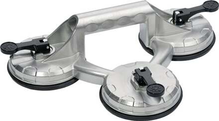Promat/Tecwerk Zuignaphandvat | Promat/Tecwerk | | draagvermogen 120 kg hoofd-d. 118 mm | 3 koppen aluminium - 4000817219