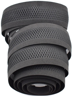 PROMEND Road Bikes Bicycle Handlebar Tape Black Mesh Design Non-slip waterproof Bartape Soft EVA Sponge Leather Tape Black 75g