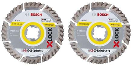 Promo pack X-LOCK Diamantschijf Standard for Universal 125 x 22,23 x 2,0 x 10 mm - 2 stuk(s) - 2608615247
