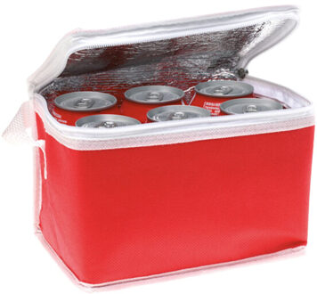 Promocool non-woven koeltas - maat One size Rood