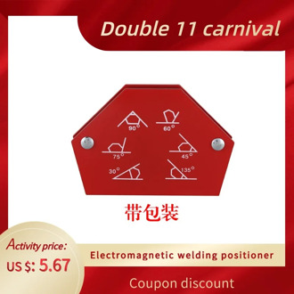 Promotion! Hexagon Welding Positioner 25LB Magnetic Fixed Angle Soldering Locator Tools without Switch Welding Accessories