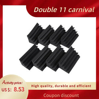 Promotion! New 8 Pack of 4.6 in X 4.6 in X 9.5 in Black Soundproofing Insulation Bass Trap Acoustic Wall Foam Padding Studio Foa