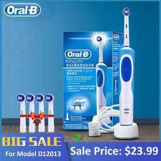 Promotion Original Oral B Electric Toothbrush D12 Series Vitality Rotate Type Electric Teeth Brush Precision Cleaning Whitening