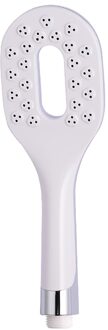 Promotionele Abs Plastic Witte Ovale Vorm Hoge Onder Druk Massage Spa Enkele Functie Schedel Badkamer Hand Held Douchekop