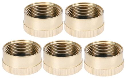 Propaan Tank Caps Massief Messing Refill Propaan Gas Fles Cilinder Verzegelde Cap (5 Stuks)