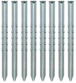ProPlus 16x Stuks grondpennen/tentharingen metaal 40 cm - Kampeer artikelen voor tent of windscherm