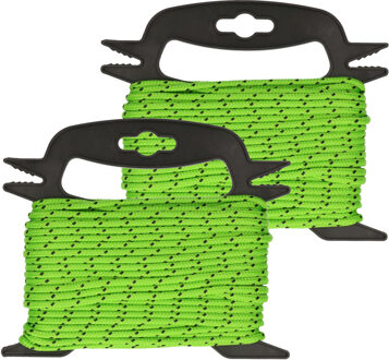 ProPlus 2x rollen scheerlijn 20 meter fluor groen op haspel - Scheerlijnen