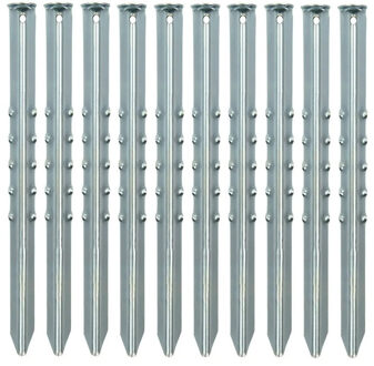 ProPlus 30x Stuks grondpennen/tentharingen metaal 40 cm - Kampeer artikelen voor tent of windscherm