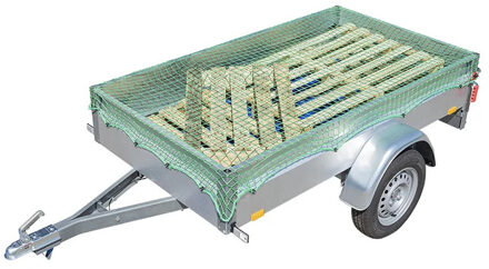 ProPlus Aanhanger afdeknet - 150 x 220 cm - elastische bevestiging - groen