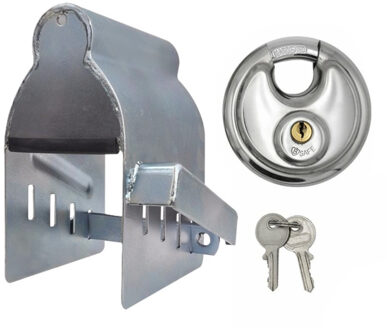 ProPlus Aanhanger dissel slot - met discusslot van 70 mm - verzinkt staal