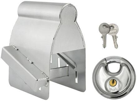 ProPlus Aanhanger dissel slot - met discusslot van 80 mm - verzinkt staal