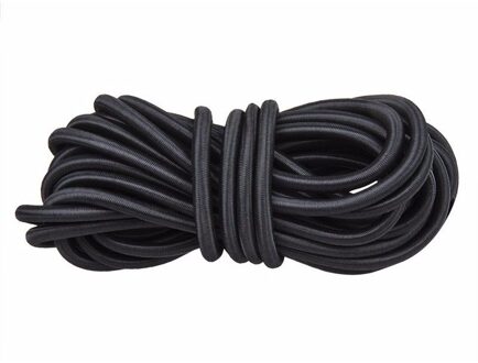 ProPlus Aanhangernet span elastiek - 3x - 10 meter - aanhanger net koord - zwart - 7,5 mm