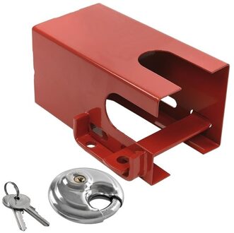 ProPlus Aanhangerslot met discusslot - rood - metaal - 110 x 110 mm