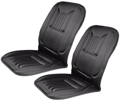 ProPlus Auto stoelverwarmingskussen - Set van 2x stuks - zwart - op 12V aansteker ingang - super eenvoudig