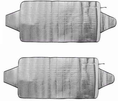 ProPlus Auto zonnescherm / anti vorst deken - 2x - L85 x 180 cm - anti vriesscherm raamdeken