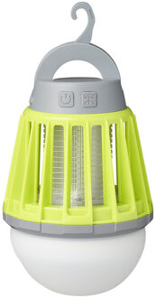 ProPlus camping- & insectenlamp 2-in-1 oplaadbaar groen/grijs