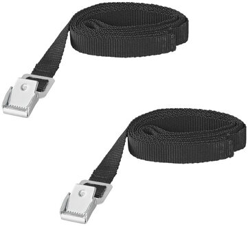 ProPlus caravan/camper fietsen spanbanden/sjorbanden/bindriemen - 2x stuks - 150 cm
