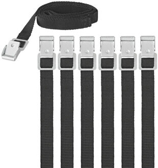 ProPlus caravan/camper fietsen spanbanden/sjorbanden/bindriemen - 6x stuks - 150 cm