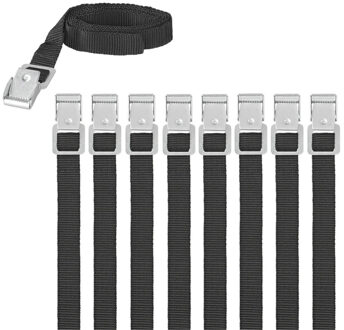 ProPlus caravan/camper fietsen spanbanden/sjorbanden/bindriemen - 8x stuks - 100 cm