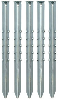 ProPlus Grondpennen/tentharingen van metaal - 40 cm - 10x stuks - XXL size - Kampeer artikelen