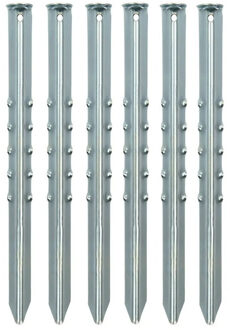 ProPlus Grondpennen/tentharingen van metaal - 40 cm - 12x stuks - XXL size - Kampeer artikelen