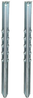ProPlus Grondpennen/tentharingen van metaal - 40 cm - 4x stuks - XXL size - Kampeer artikelen
