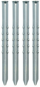 ProPlus Grondpennen/tentharingen van metaal - 40 cm - 8x stuks - XXL size - Kampeer artikelen