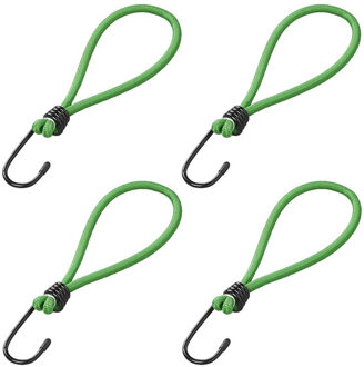 ProPlus Haakspanner met lus - 12x - elastisch - bagagespin - snelbinders - 20cm - groen