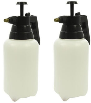 ProPlus Hoge Drukspuit/plantensproeier - Set van 2x stuks - 1 Liter - Waterverstuivers - kunststof