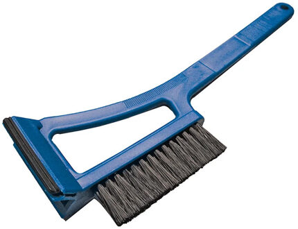 ProPlus IJskrabber - blauw - kunststof - met borstel en trekker - 36x12 cm