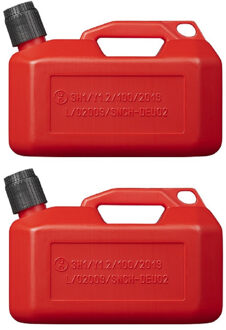 ProPlus Jerrycan/benzinetank 5 liter rood