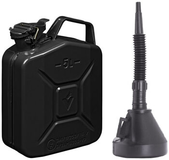 ProPlus Jerrycan met trechter - voor brandstof - 5 liter - metaal