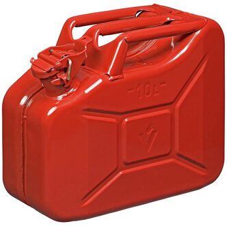 ProPlus Jerrycan - metaal - 10L - rood - geschikt voor benzine / diesel