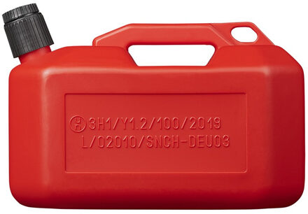 ProPlus Jerrycan voor brandstof - met schenktuit - rood - 10L - benzinetank