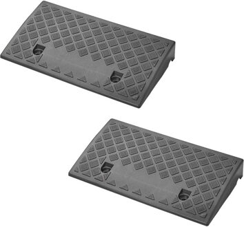 ProPlus Oprijblok - zwart - kunststof - 50x27x7 cm - met kabeldoorvoer