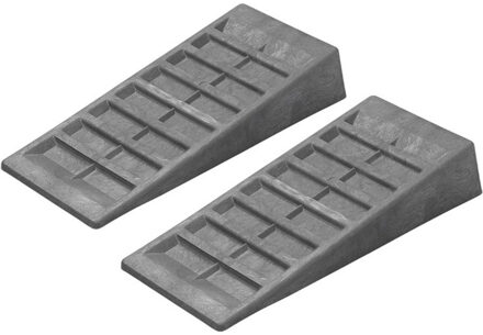 ProPlus Oprijblokken - 2x - grijs - kunststof - 19,5 x 48 x 9 cm - extra grip