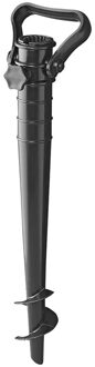 ProPlus Parasolharing - zwart - kunststof - D25-36 mm x H38 cm