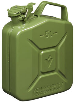 ProPlus Pro Plus Metalen jerrycan - 5 liter - legergroen - geschikt voor brandstof - benzine / diesel