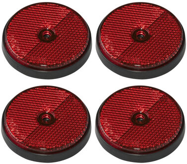 ProPlus Pro Plus Reflector - set 4x - rood - schroefbevestiging - 60mm - rond