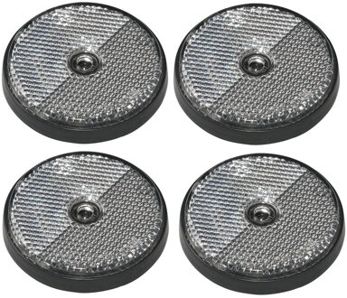 ProPlus Pro Plus Reflector - set 4x - wit - schroefbevestiging - 60mm - rond