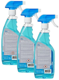 ProPlus Pro plus Ruitenontdooier spray - 3x - voor auto - 500 ml - antivries sprays - winter/vorst
