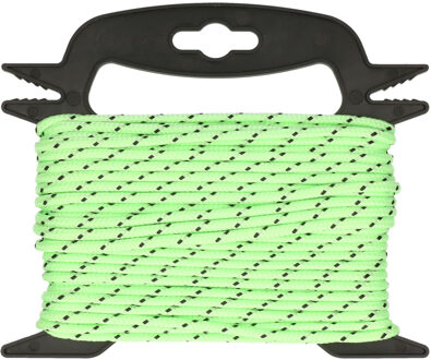 ProPlus Pro Plus Scheerlijn lichtgevend groen - 20 meter - op haspel - 4 mm dikte - Camping - Tent
