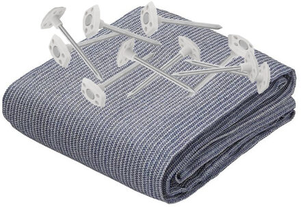 ProPlus Pro Plus Tenttapijt incl. grondzeilpen 10x - grijs - 300 x 400 cm - set