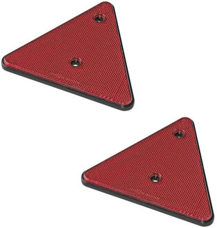 ProPlus Reflector driehoek - set 2x - rood - schroefbevestiging - 136 x 152 mm