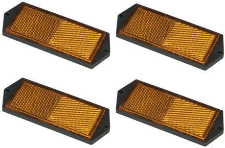 ProPlus Reflector - set 4x - oranje - schroefbevestiging - 104 x 40 mm