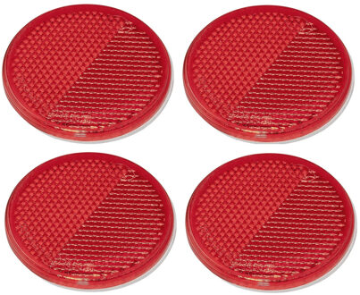 ProPlus Reflector - set 4x - rood - zelfklevend - 60mm - rond