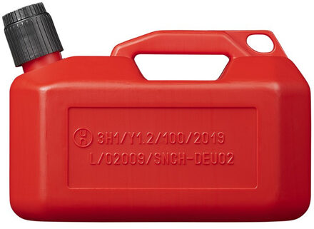 ProPlus Rode jerrycan/watertank/benzinetank 5 liter - Voor water en benzine - Jerrycans/watertanks voor onderweg of op de camping
