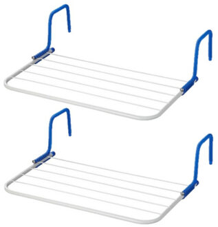 ProPlus Set van 2x inklapbare wasrekken/droogrekken 3 meter