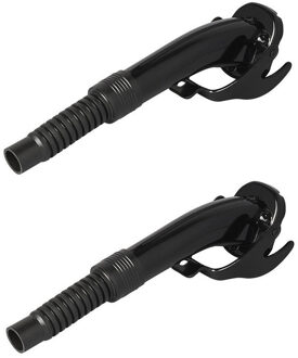 ProPlus Set van 2x stuks flexibele metalen zwarte schenktuit voor jerrycan 24 cm