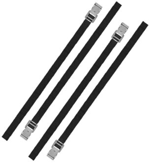 ProPlus Set van 4x stuks caravan/camper fietsen spanbanden/sjorbanden/bindriemen 100 cm - Auto/caravan/camper fiets accessoires